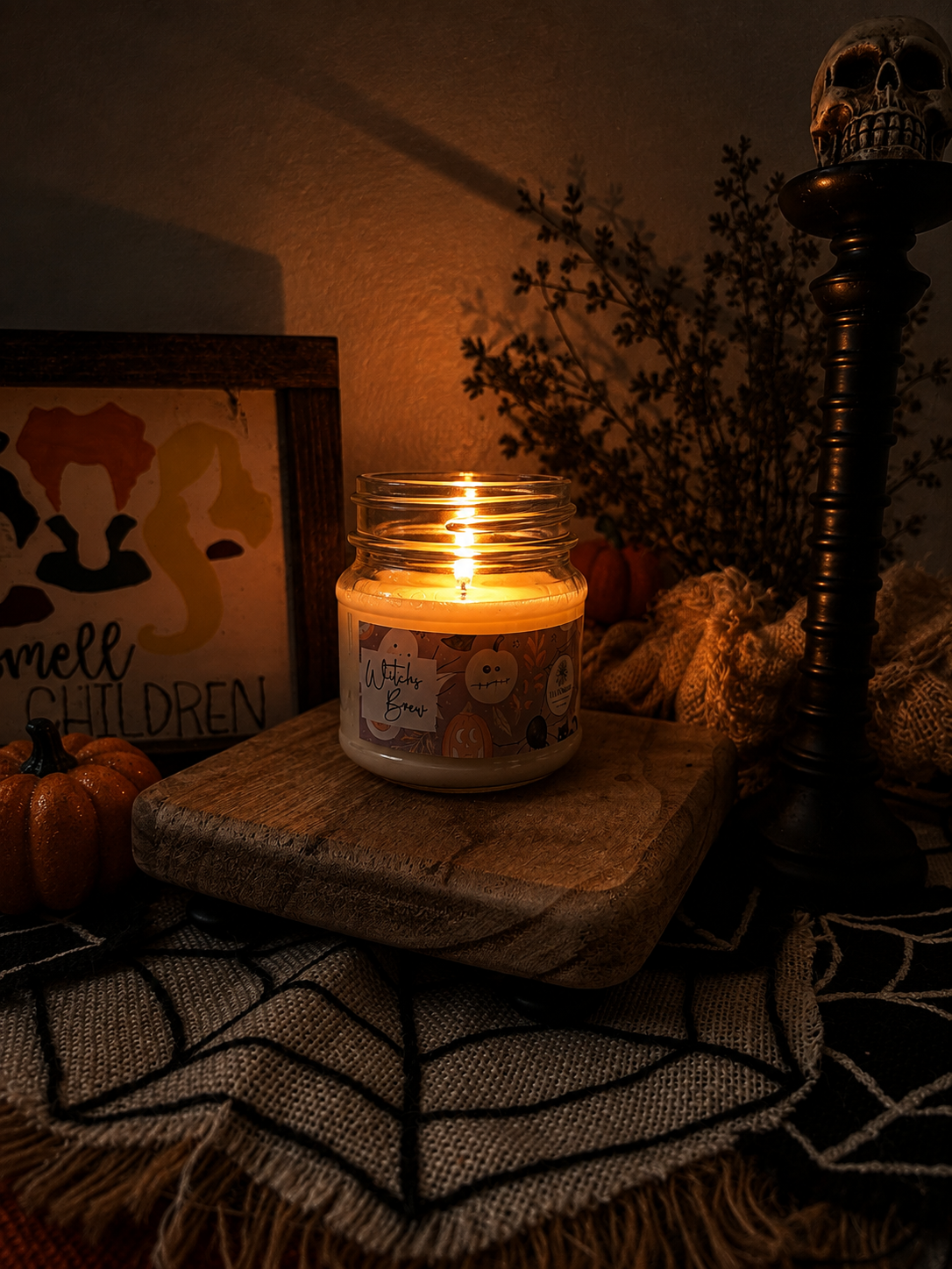 Witch's Brew Halloween Candle