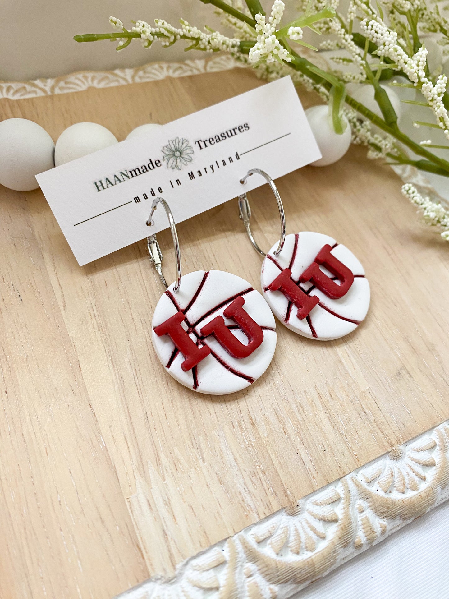 Red & White Basketball Hoops