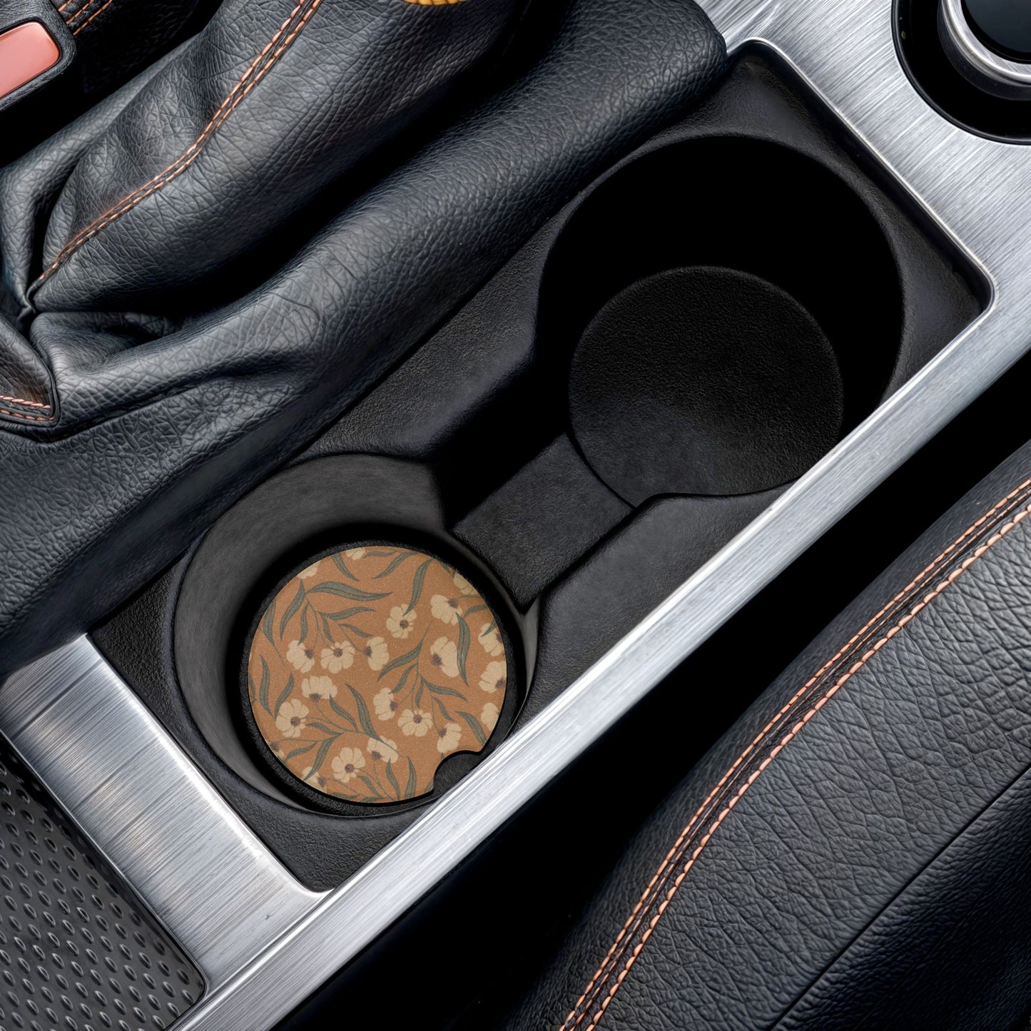 Apple Peel & Acorn Soapstone Car Coaster