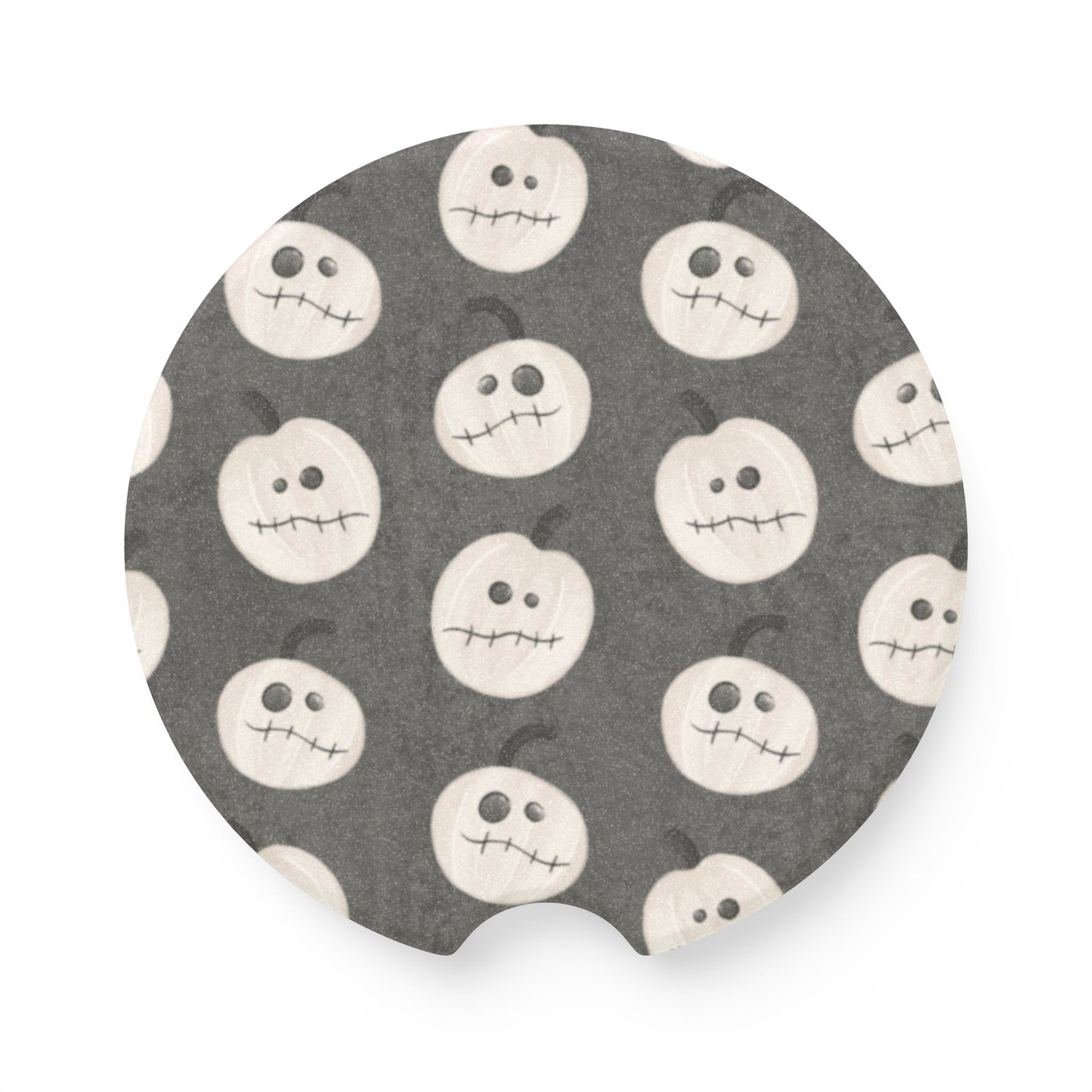 Spooky Pumpkins Soapstone Car Coaster