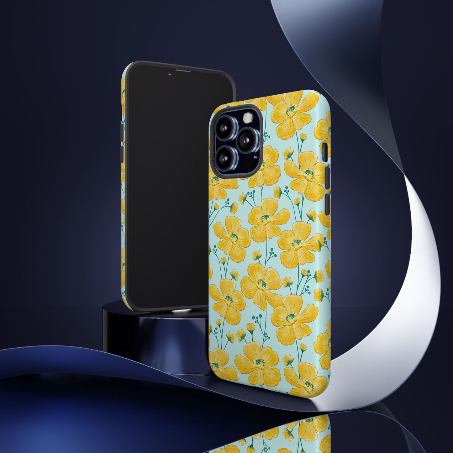 Yellow Sunshine Flowers Tough Phone Case