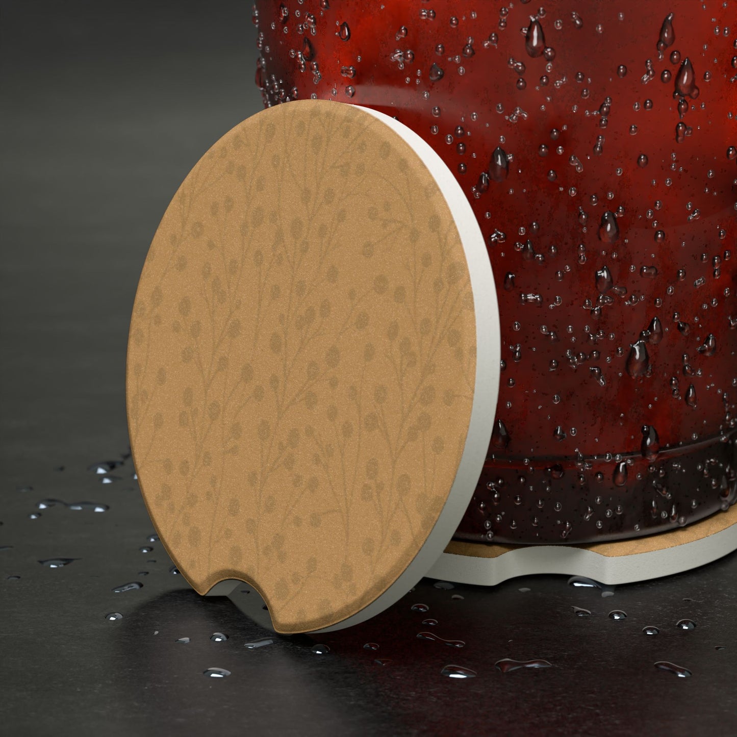 Harvest Moon Soapstone Car Coaster