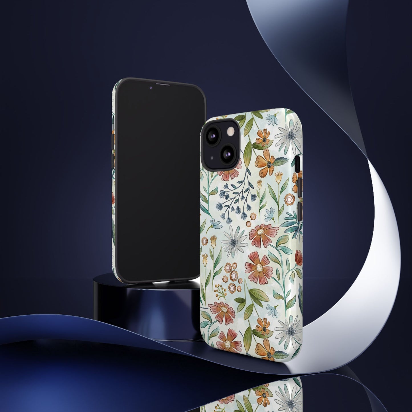 Rainbow Wild Flowers Tough Phone Case
