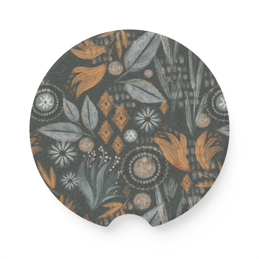 Autumn Flannel Soapstone Car Coaster