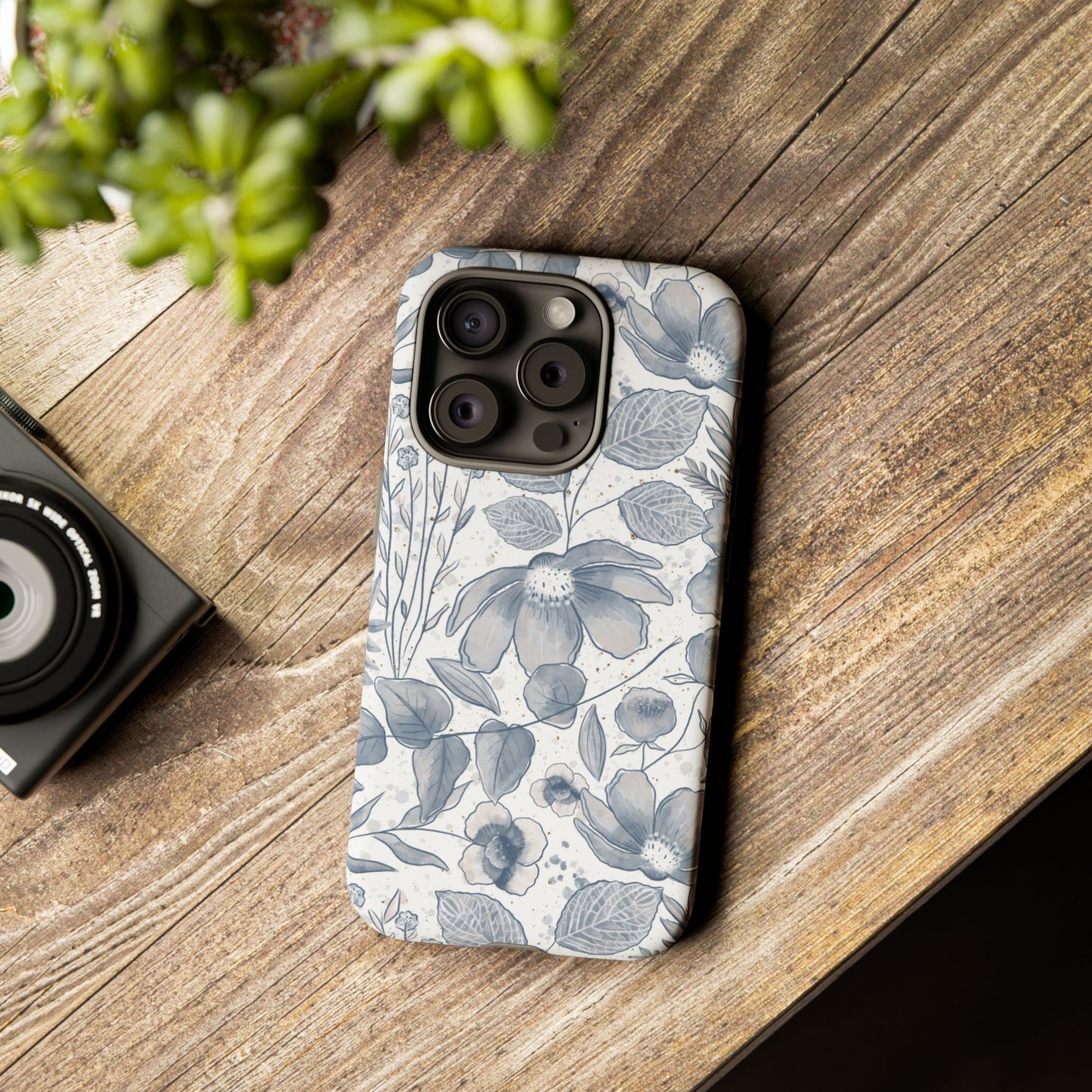 Blues Bloom Tough Phone Case
