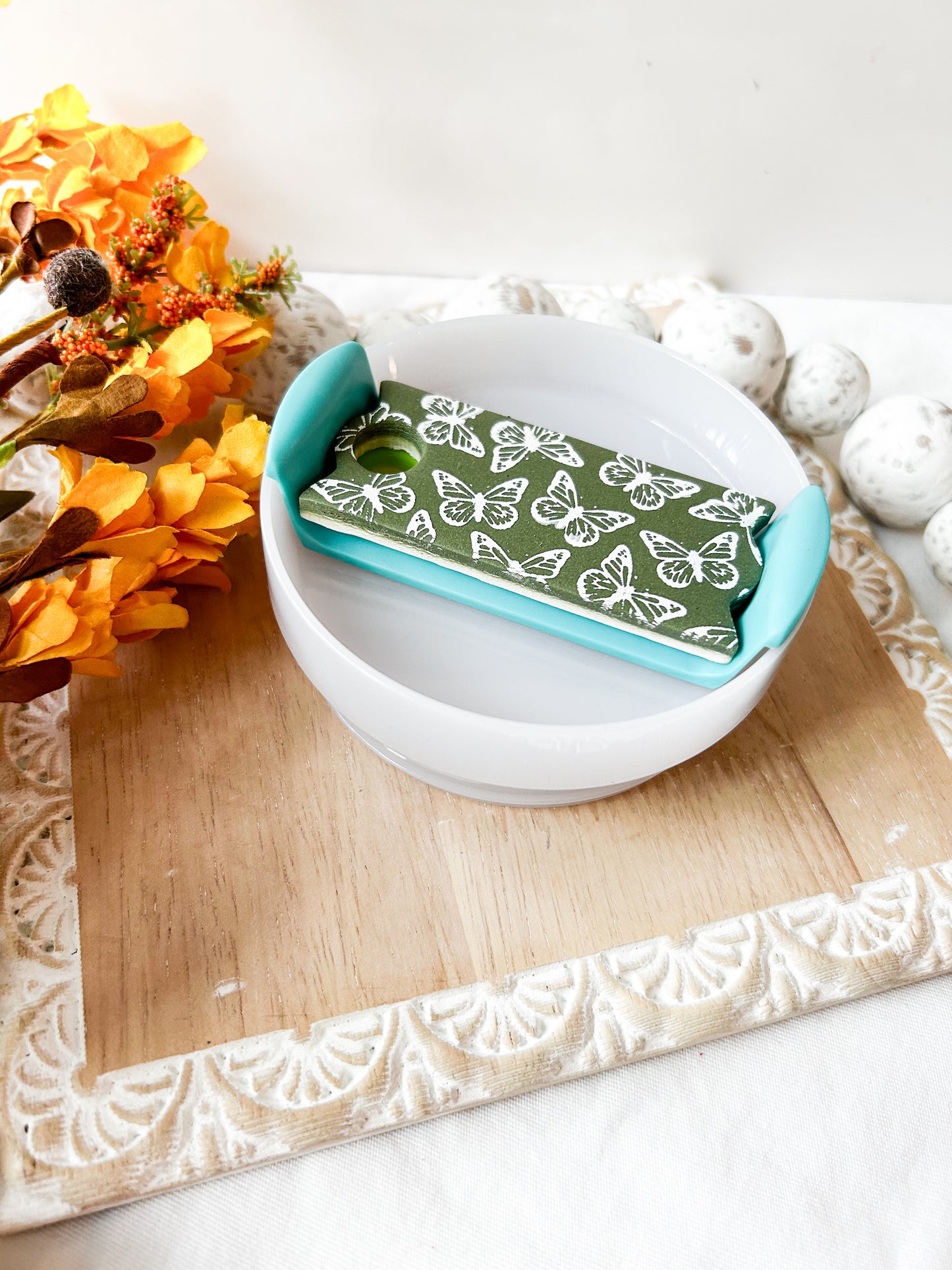 Green Butterfly Stanley Topper