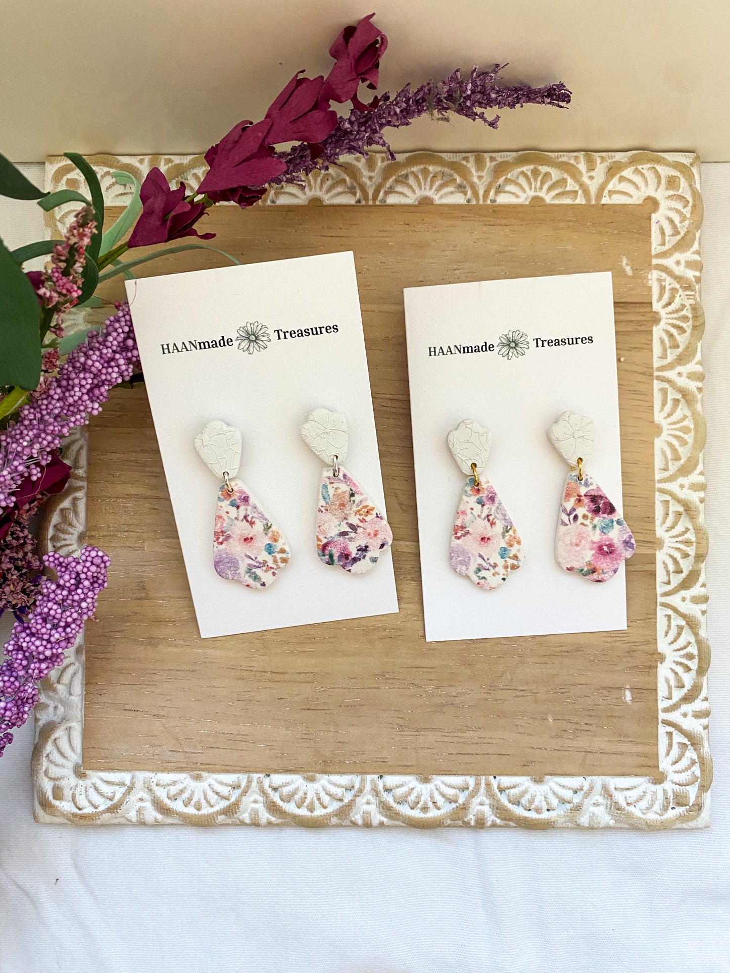 Spring Floral Dangles