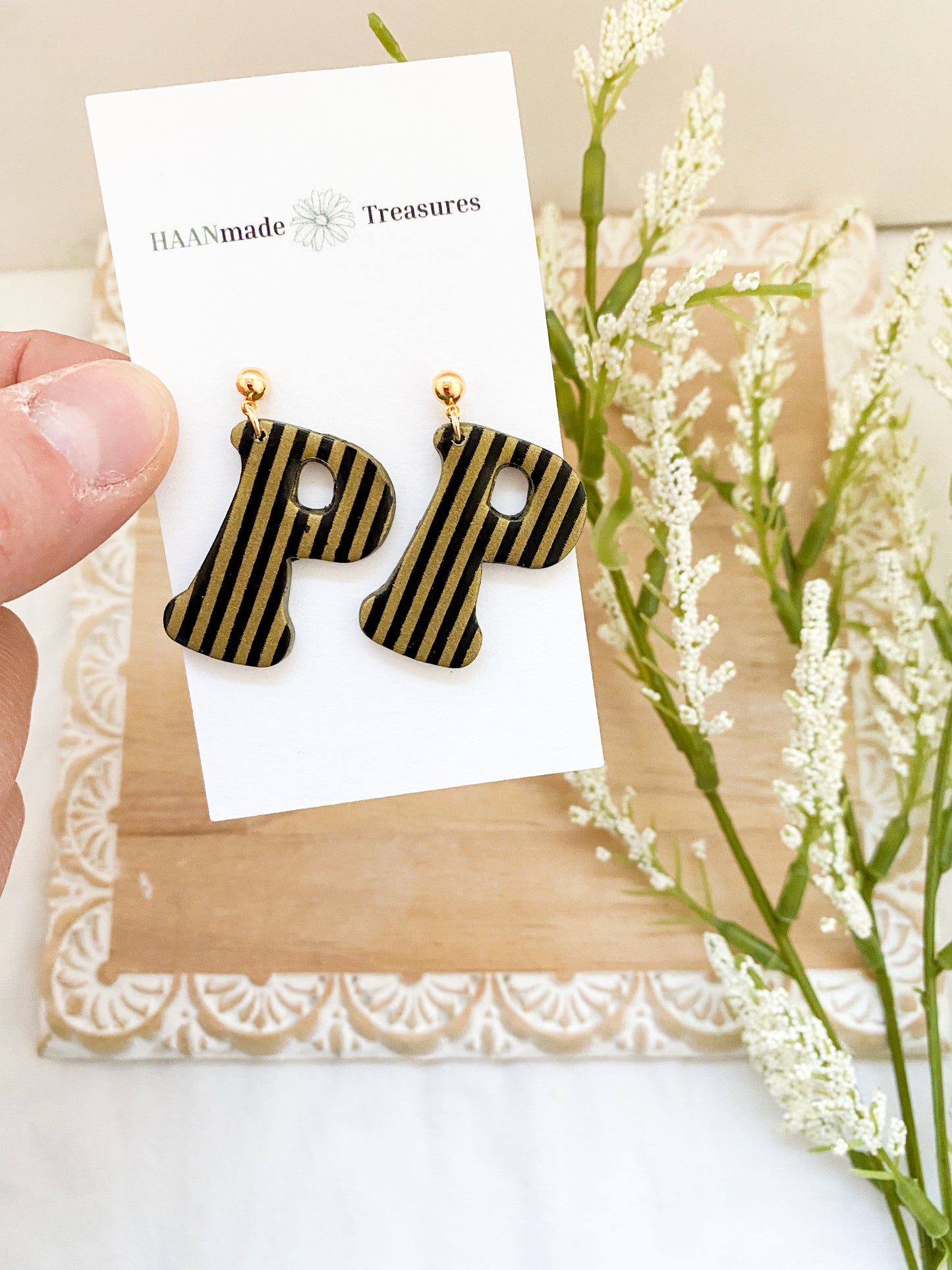 Vintage Candy Stripe “P”s