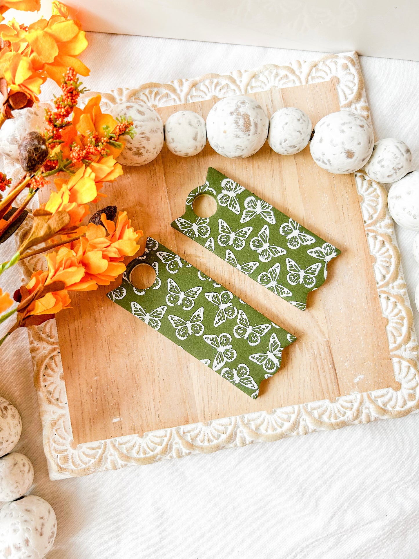 Green Butterfly Stanley Topper