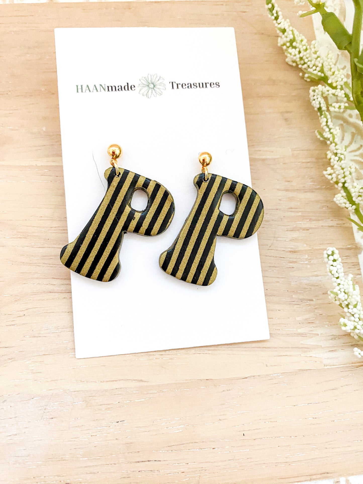 Vintage Candy Stripe “P”s