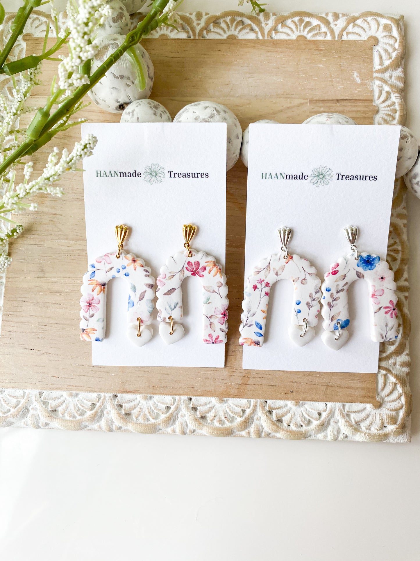 Spring Florals #1 - Scalloped Arch