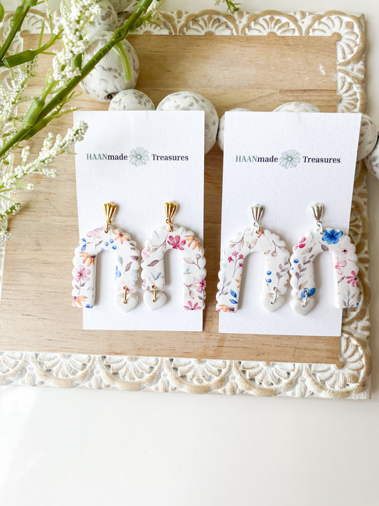 Spring Florals #1 - Scalloped Arch