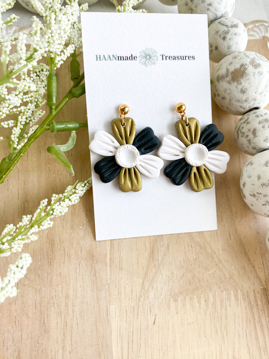 Black & Gold Flowers