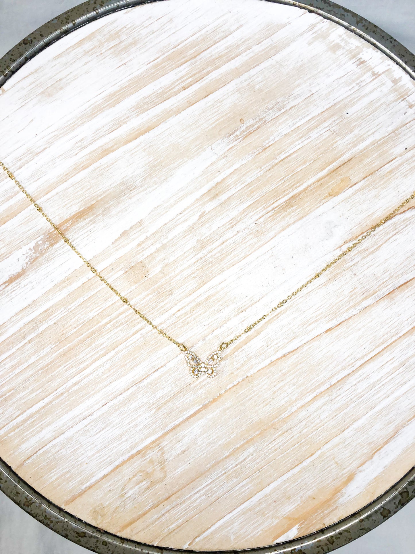Diamond Butterfly Necklace