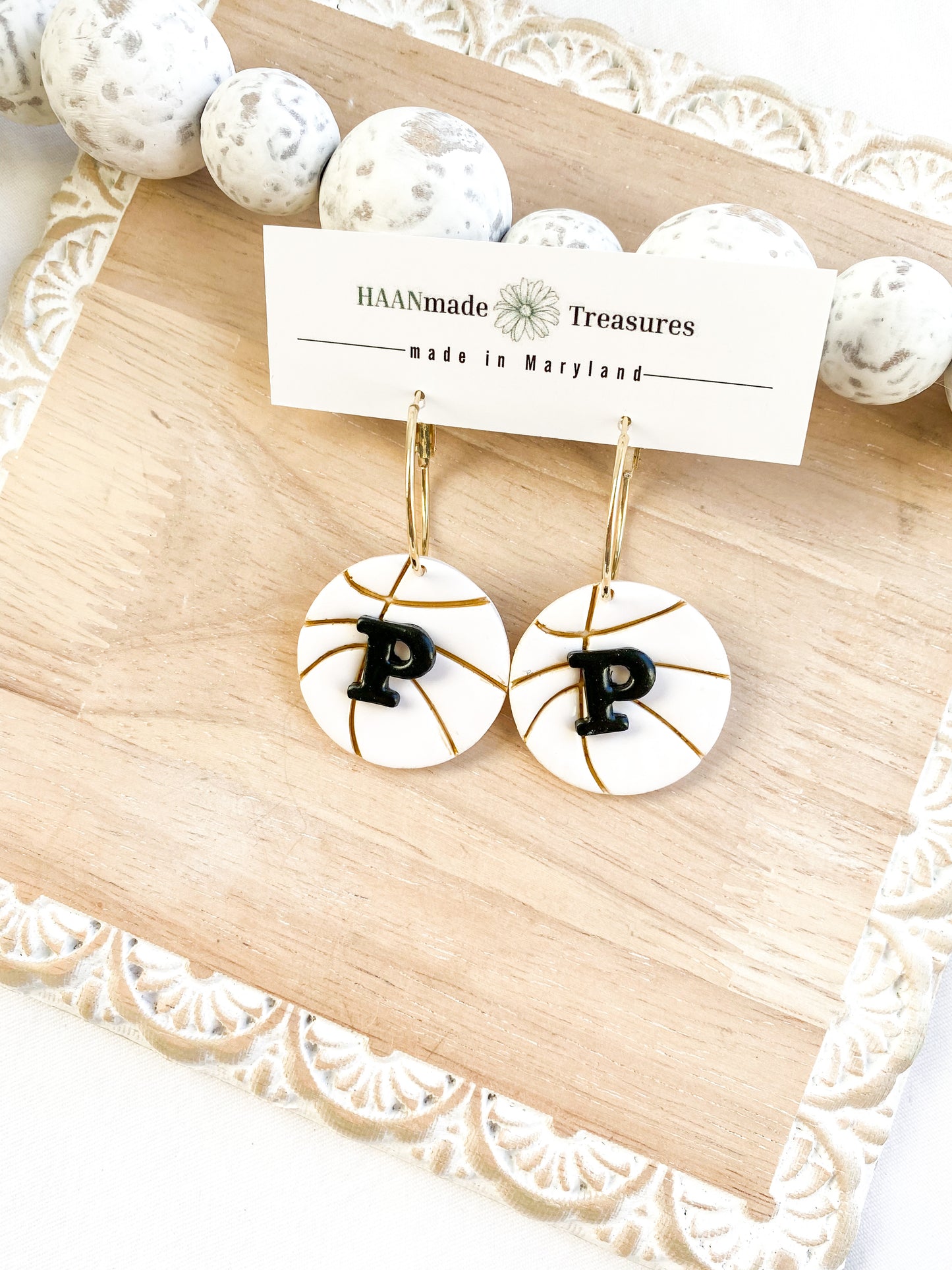 Black and Gold Earrings