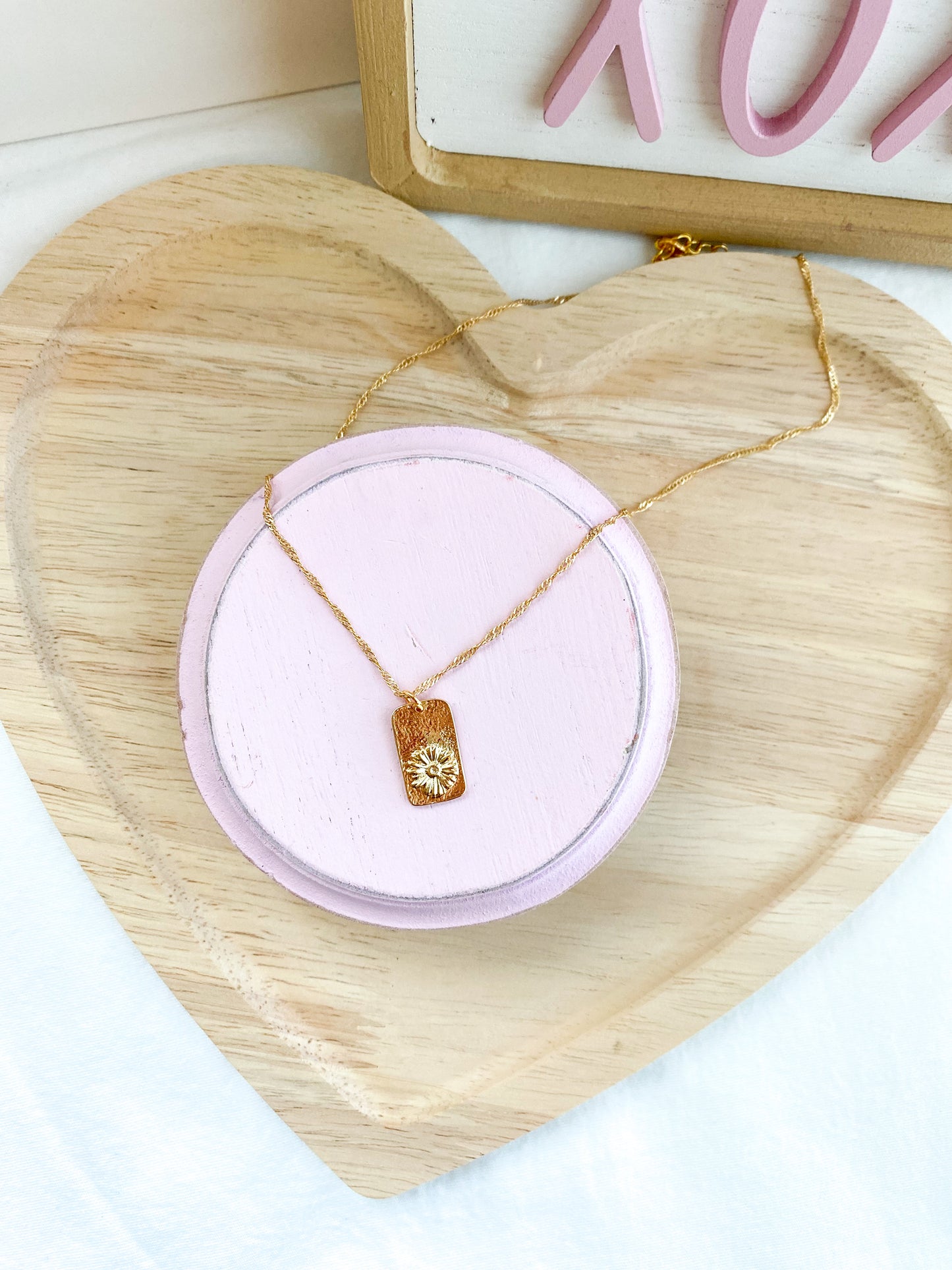 Sunflower Twisted Necklace