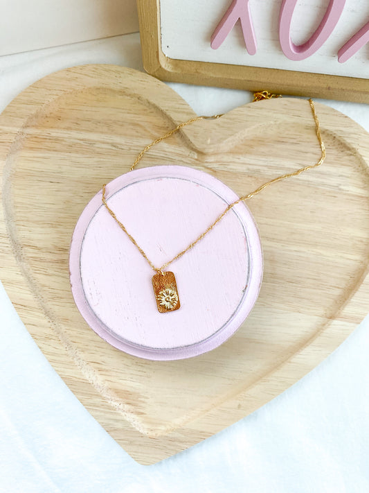 Sunflower Twisted Necklace