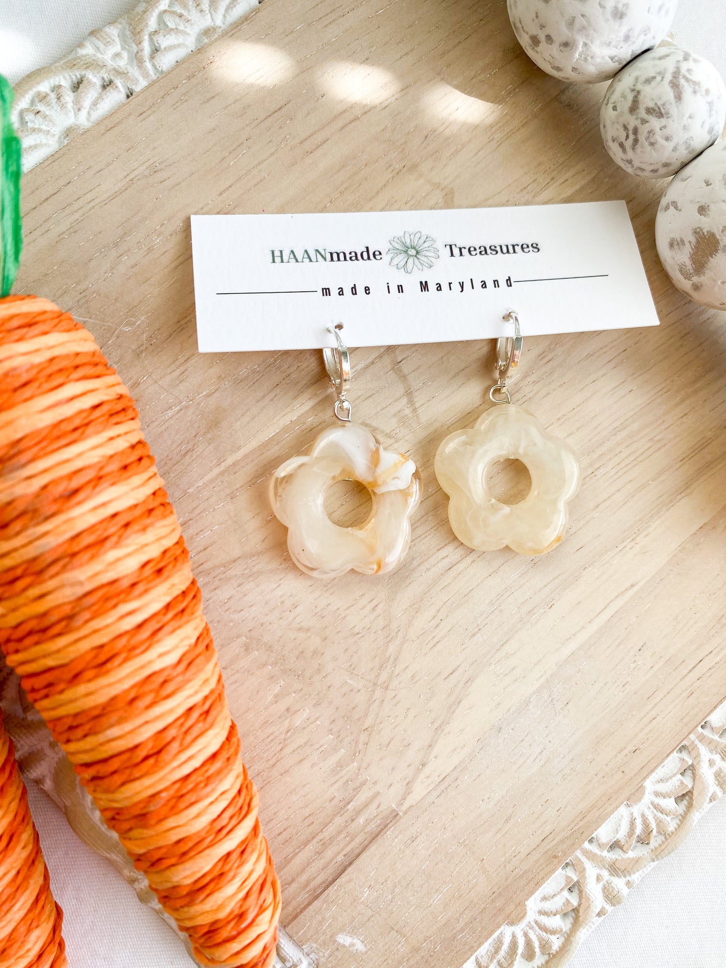 Translucent Flower Dangles