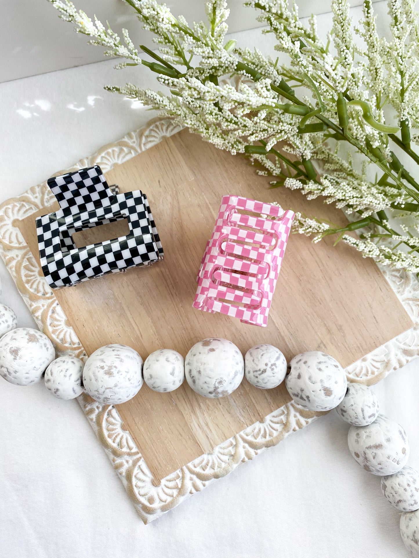 2” Checkered Claw Clips