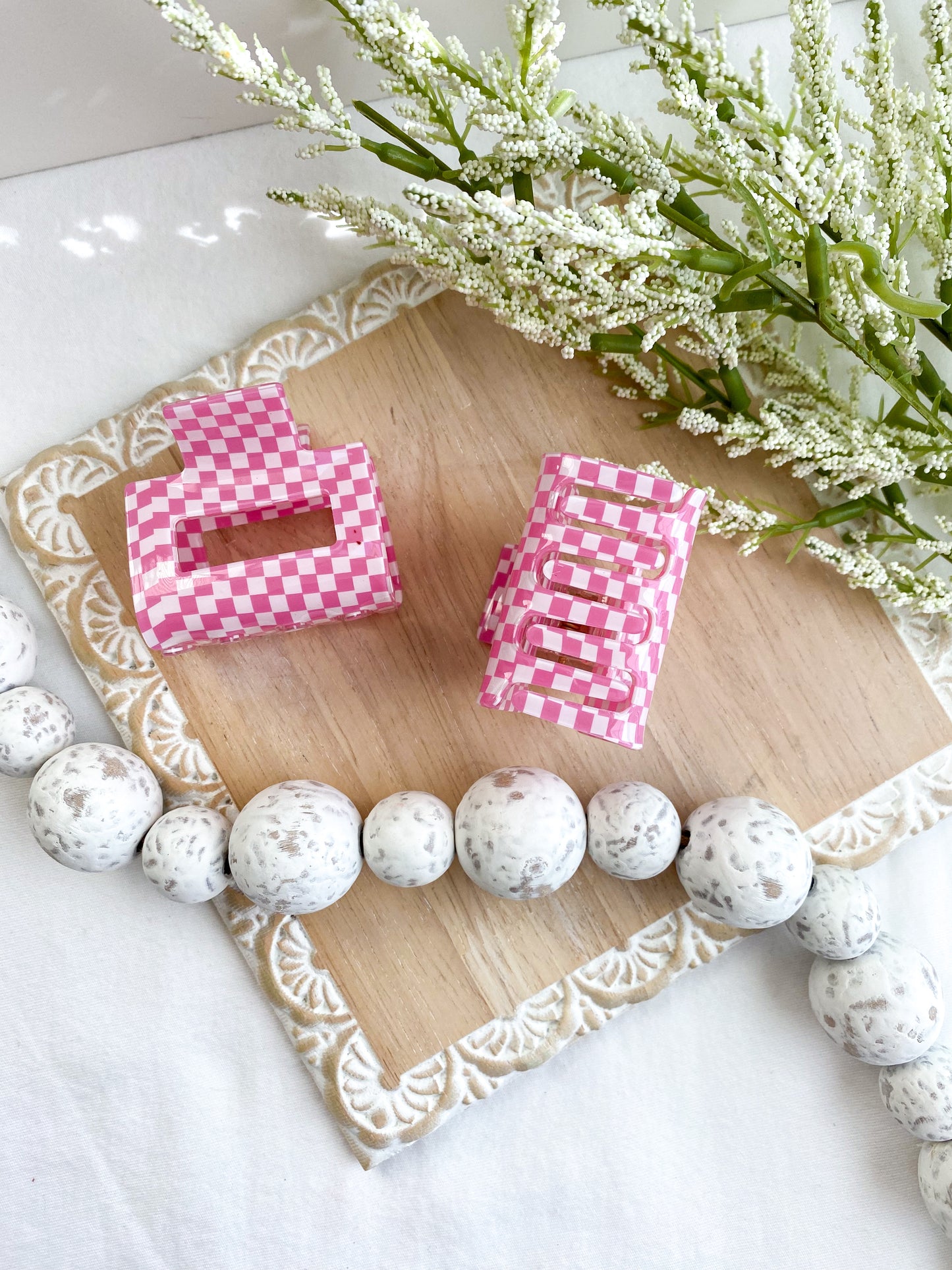2” Checkered Claw Clips