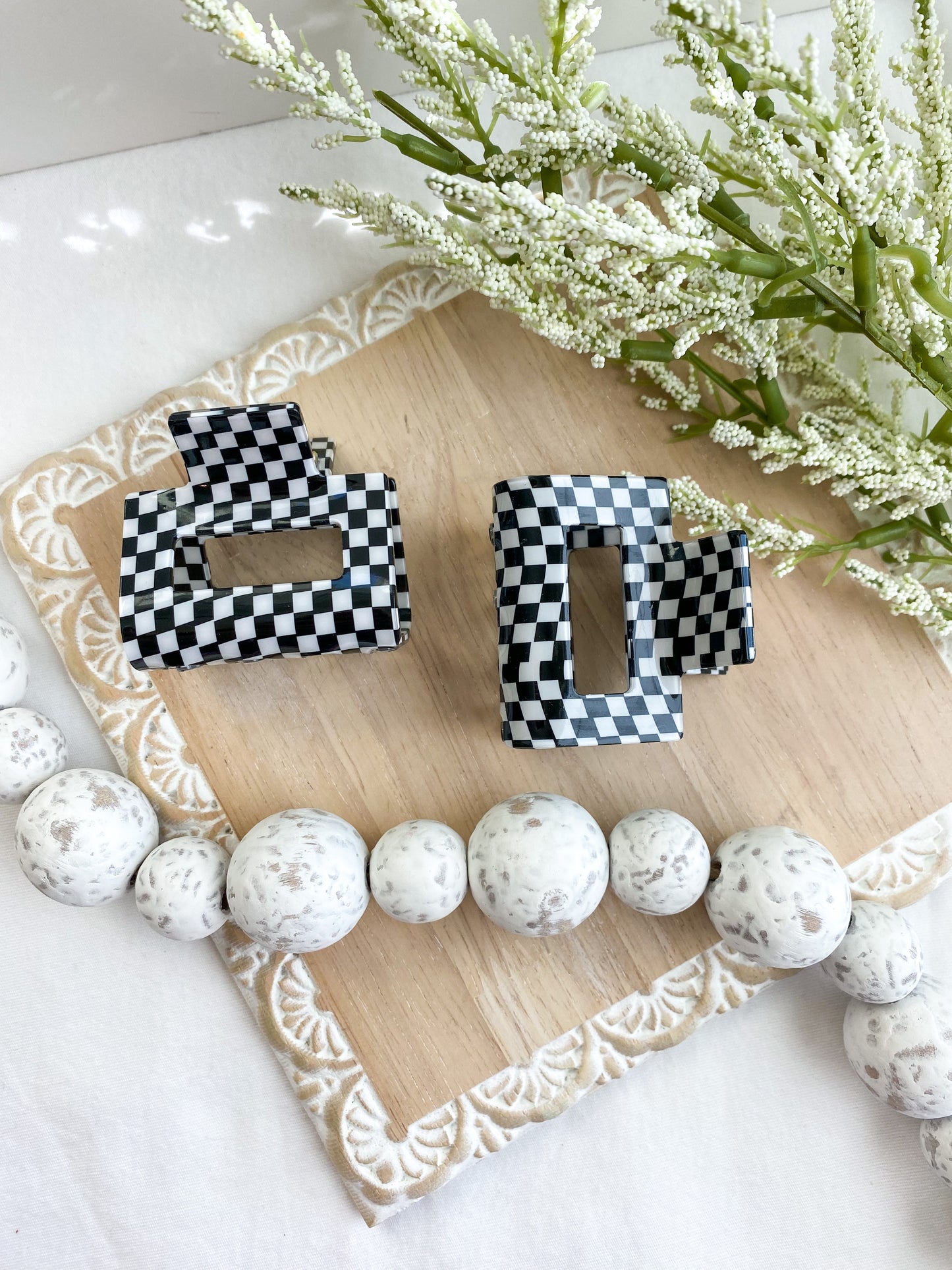 2” Checkered Claw Clips