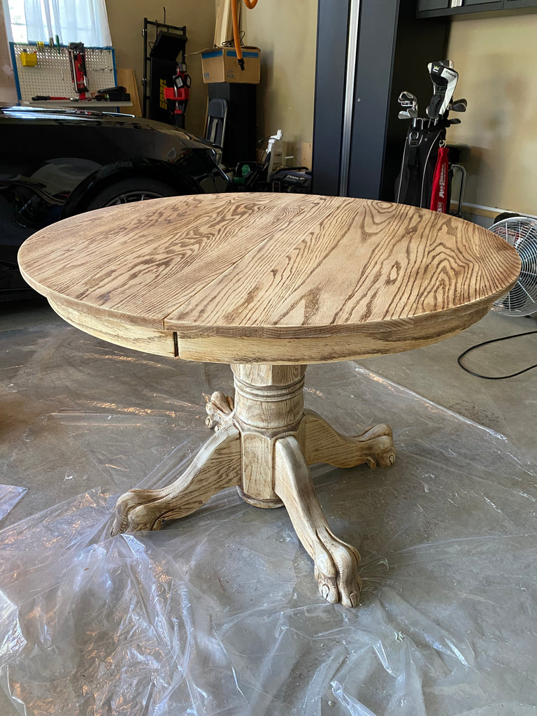 DIY Bleached Kitchen Table