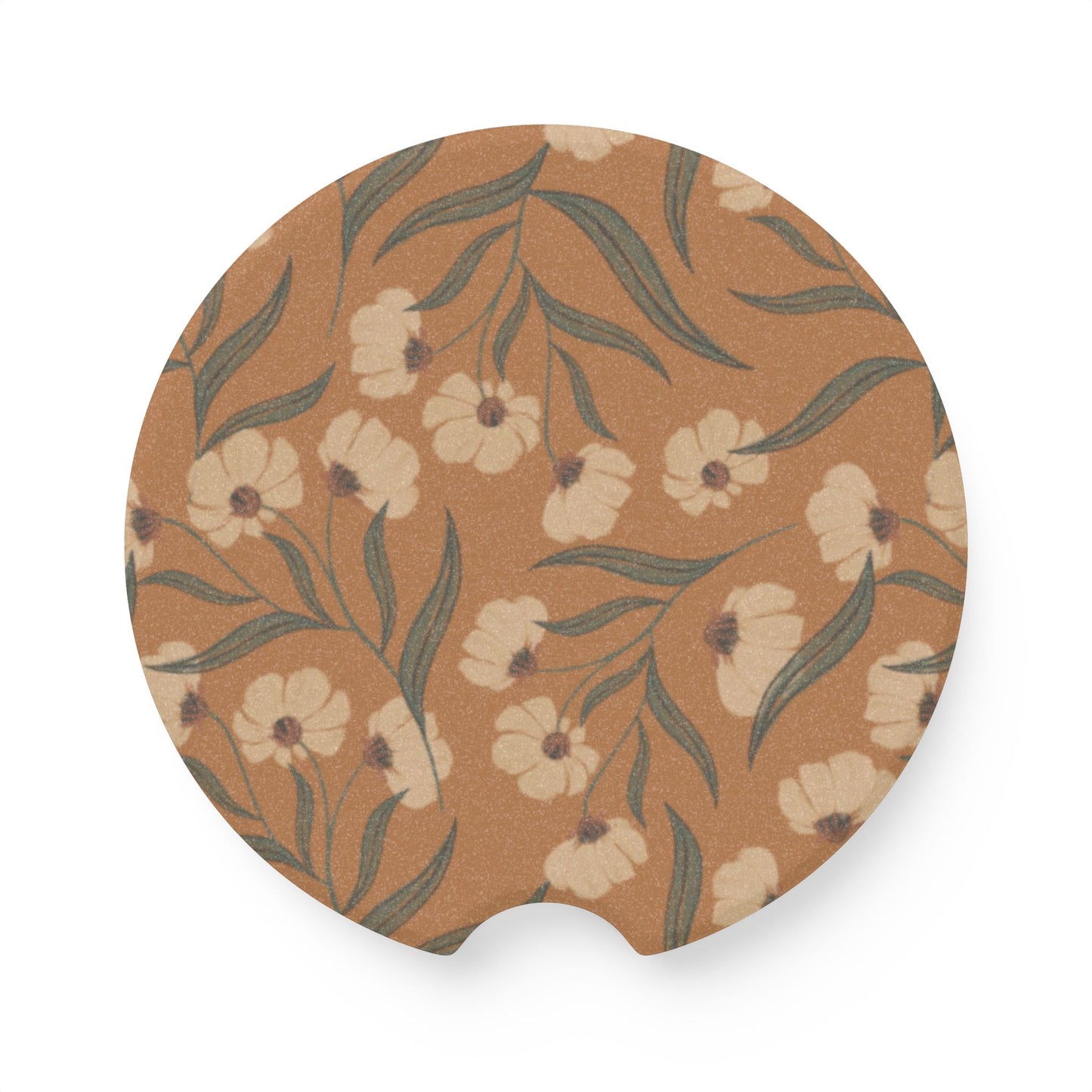 Apple Peel & Acorn Soapstone Car Coaster