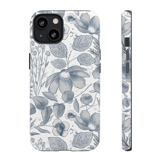 Blues Bloom Tough Phone Case