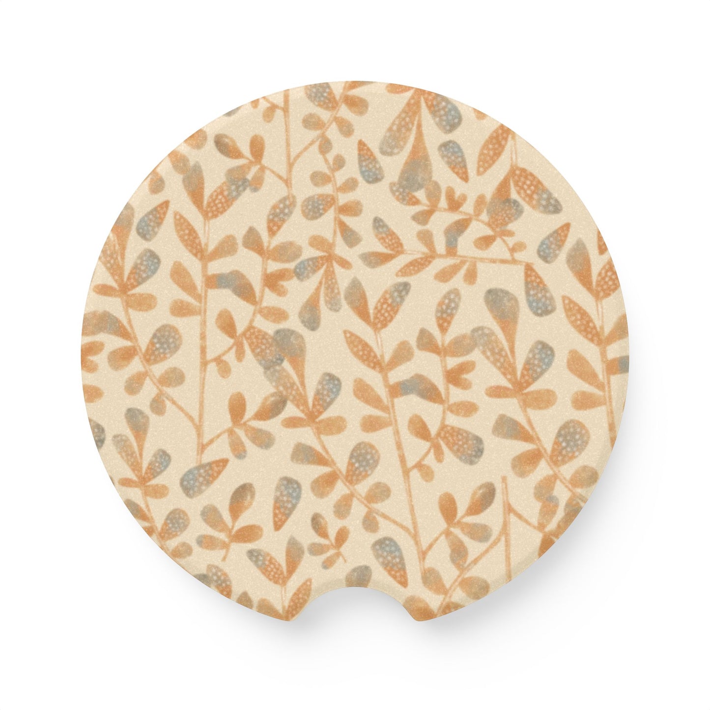 Caramel Pumpkin Soapstone Car Coaster