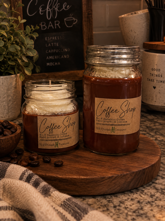 Hazelnut Coffee Soy Wax Candle