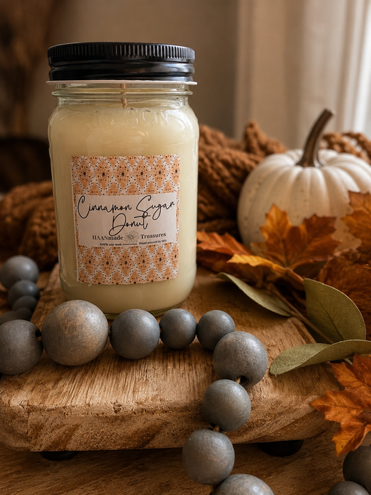 Cinnamon Sugar Donut Fall Candle