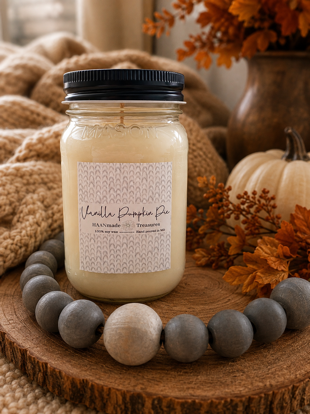 Vanilla Pumpkin Pie Fall Candle