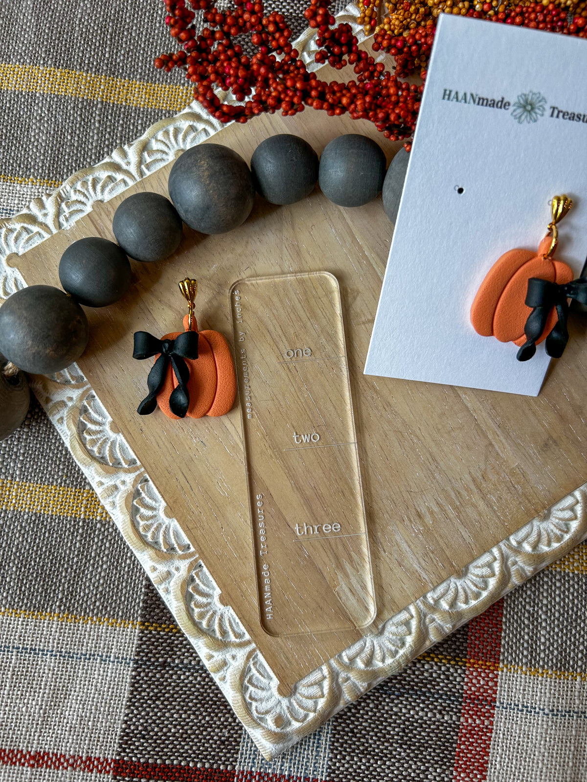 Pumpkin Bow Earrings