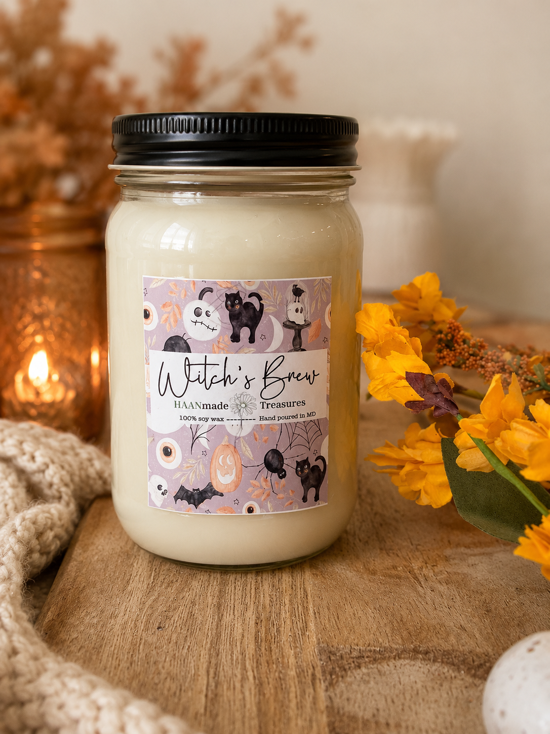Witch's Brew Halloween Candle
