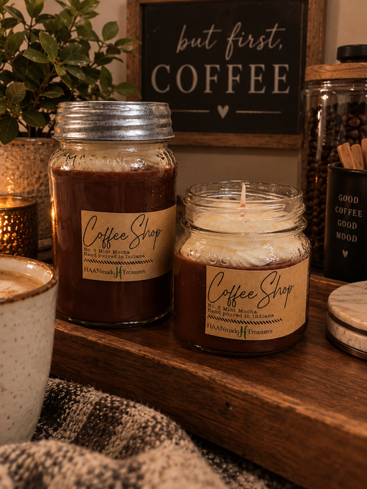 Mint Mocha Latte Soy Wax Candle