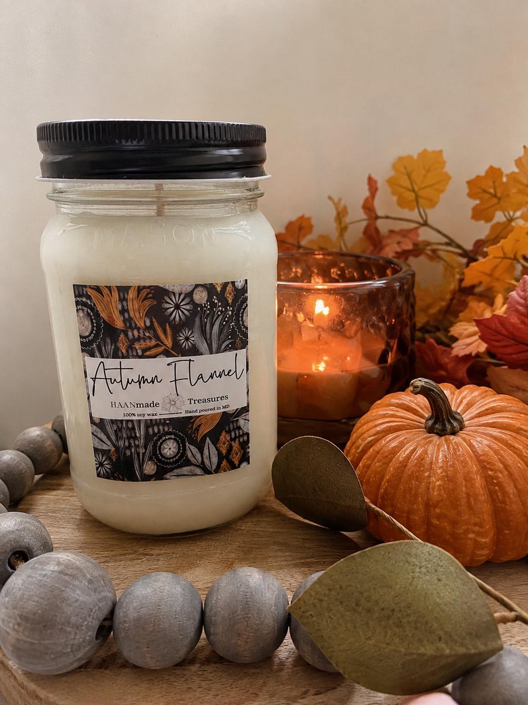 Autumn Flannel Fall Candle