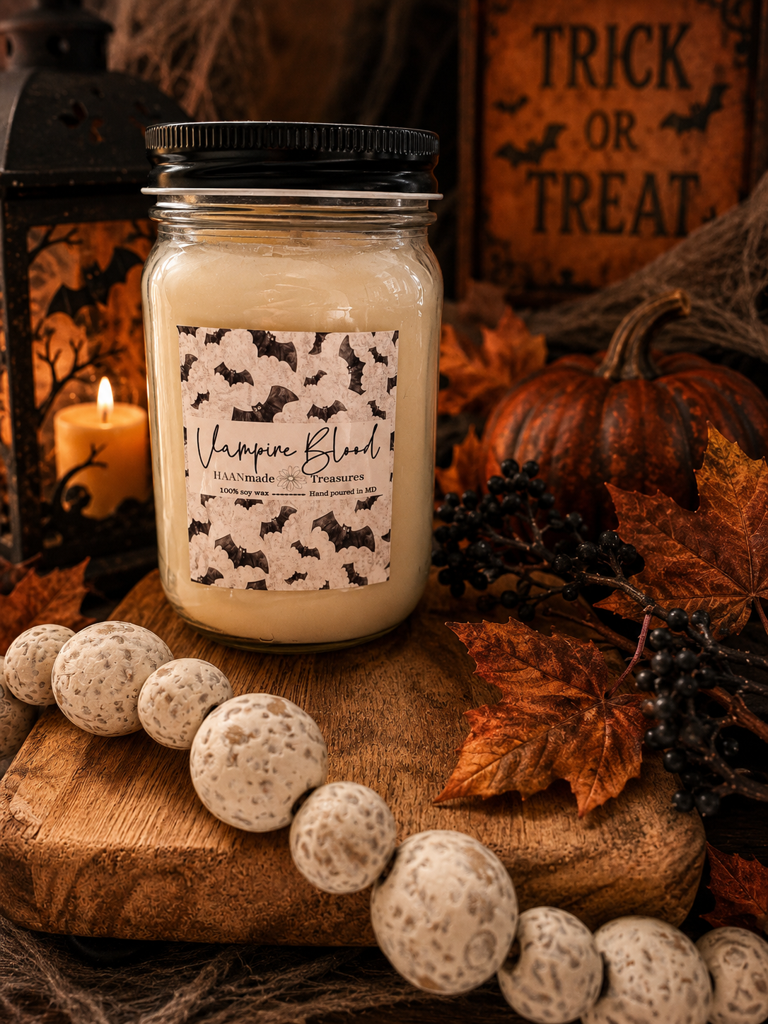 Vampire Blood Halloween Candle