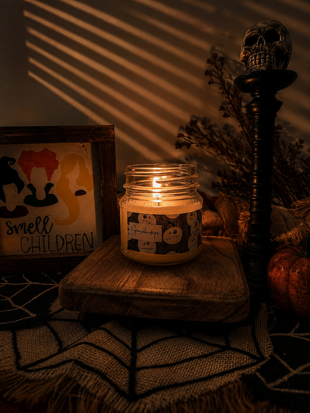 Goosebumps Halloween Candle