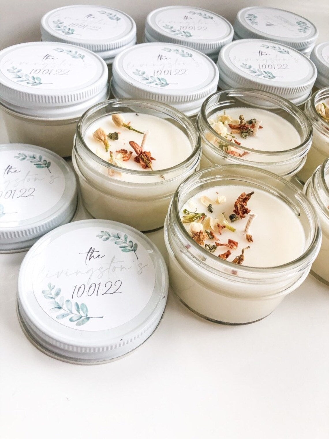 Personalized Candle Favors