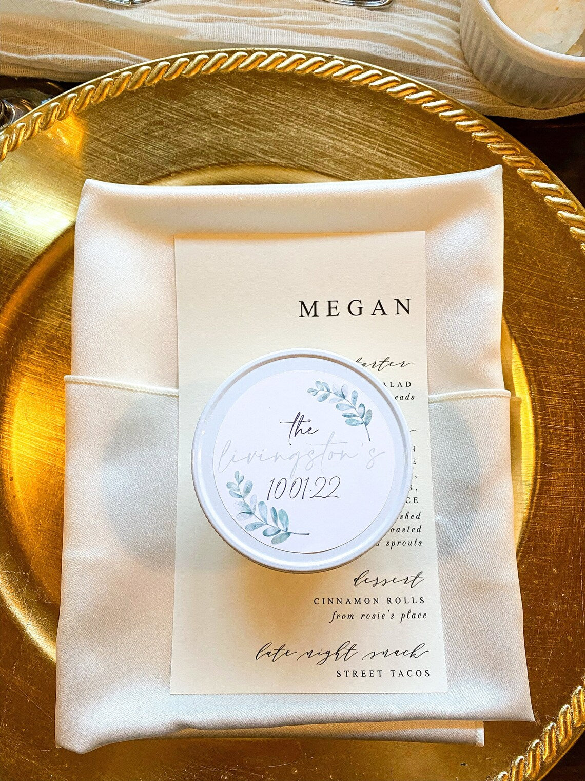Personalized Candle Favors