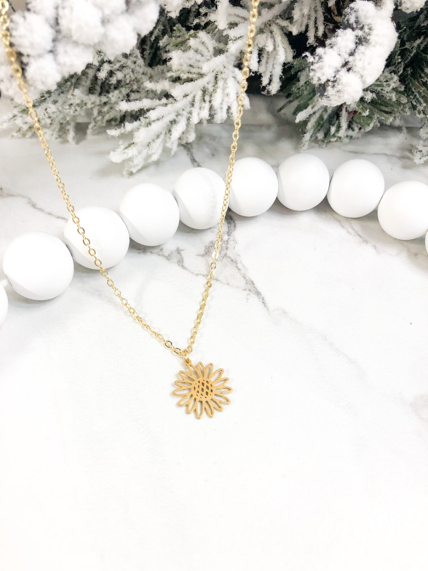 Sunflower Necklace