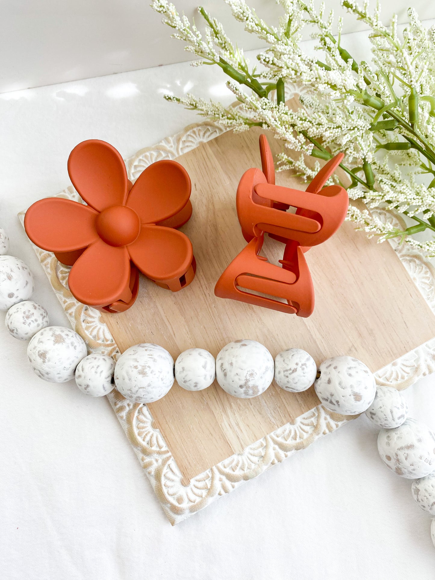 Flower Claw Clips