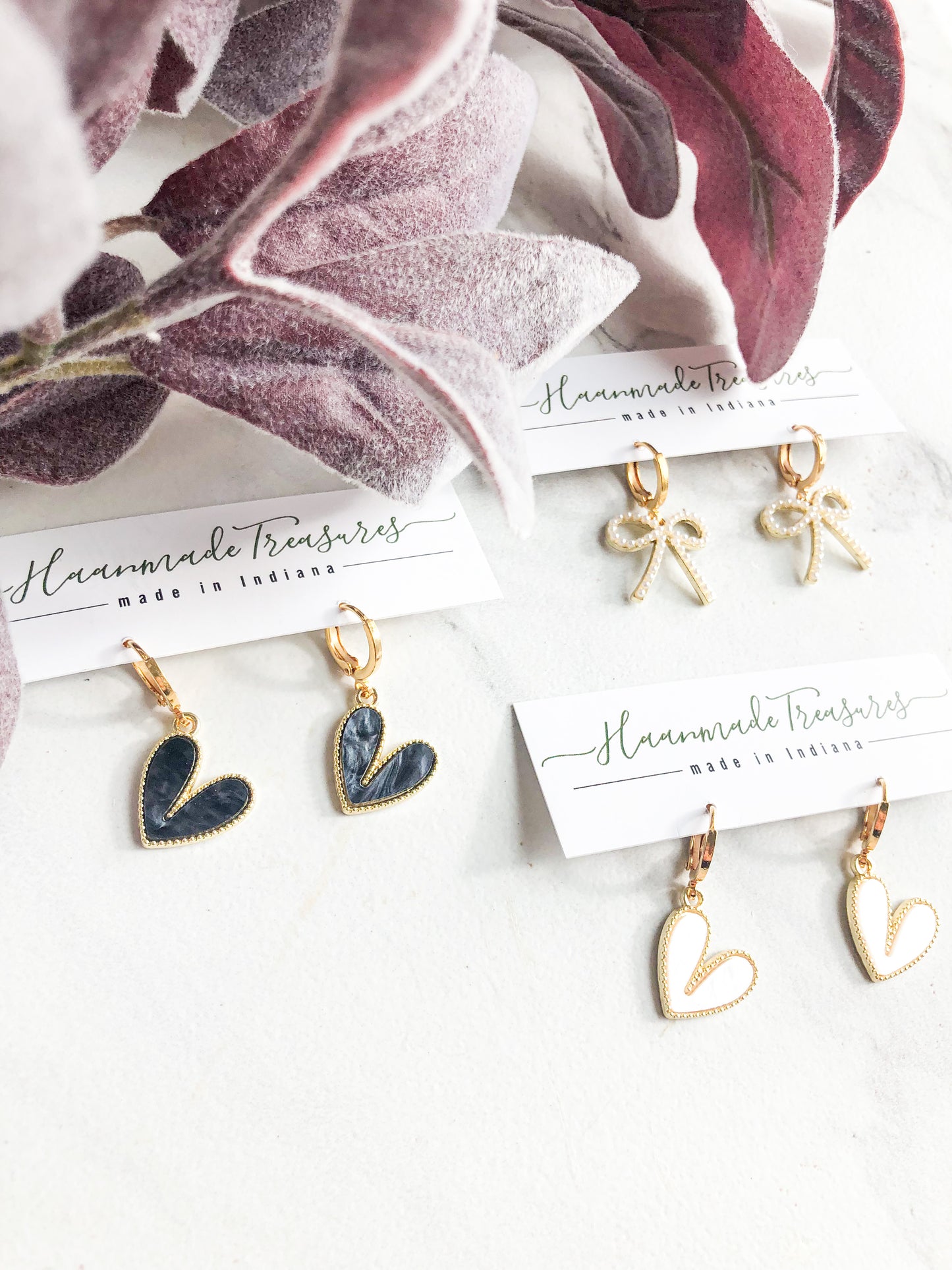 Pearl Bow Small Dangles