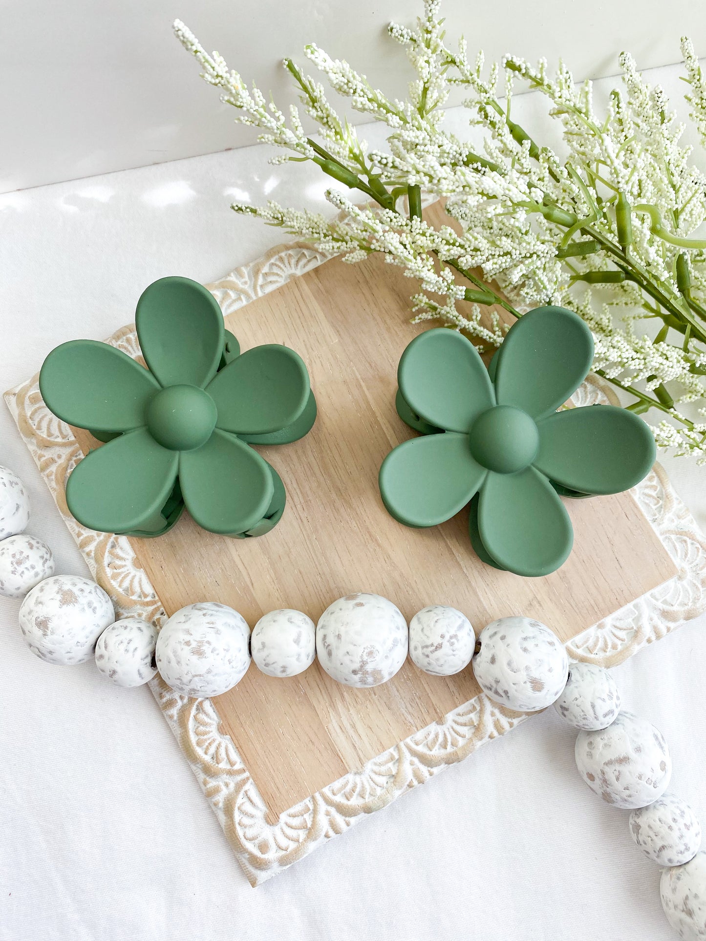 Flower Claw Clips
